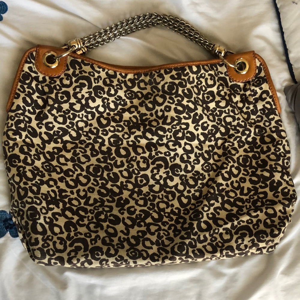 Antonio Milani Leopard Handbag